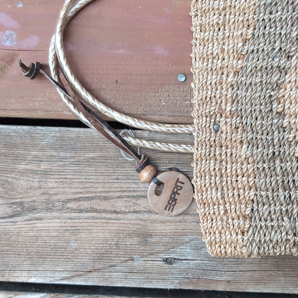 Vintage Small Woven Handbag by Espirit